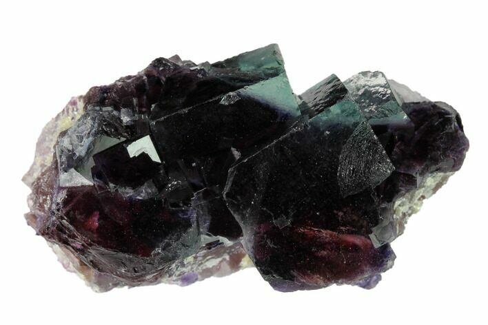 Multicolored Cubic Fluorite Crystal Cluster - Inner Mongolia #146943